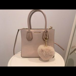 MK Saffiano Leather Accordion Tote Bag